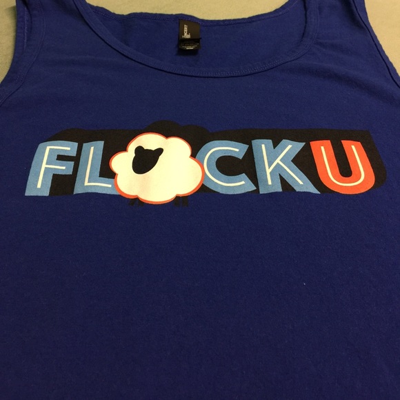 The Concert Tee District. FLOCKU  ROYAL Blue Tank - Picture 1 of 4